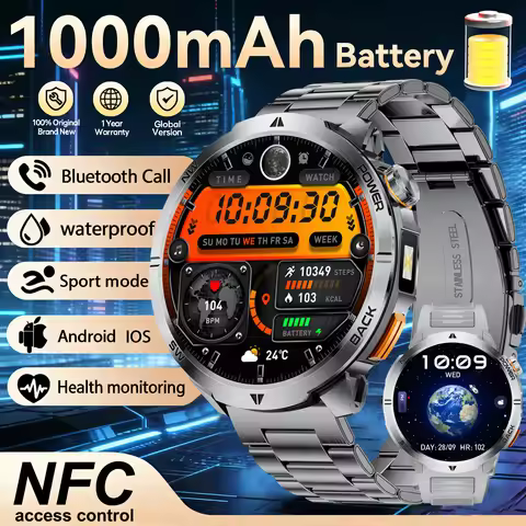 2026 New T-Rex3 Pro 1100mAh Battery Smart Watch GPS path Waterproof Sports Run tracker Outdoors Comp