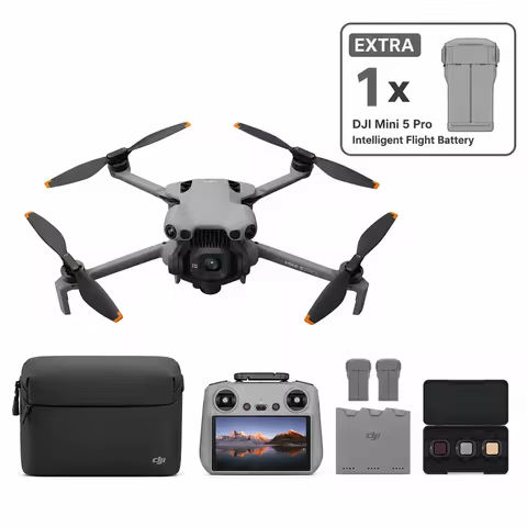 DJI Mini 5 Pro Fly More Combo Plus with DJI RC 2 + 1 Extra DJI Mini 5 Pro Intelligent Flight Battery