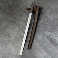 Deli Steel Multi-Purpose Ruler, 5mm thick, weighs 700grams with leather case, size 63cm, multi-purpo