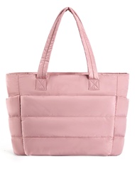 Canvas Tote Bag for Women: Large Waterproof Shopper, Dior Style Zipper & Multi-Compartment College S