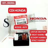 CDI Unit KODE KVY ORI Honda Beat Scoopy Spacy Karbu Kualitas ORIGINAL Asli AHM Kotak Pengapian