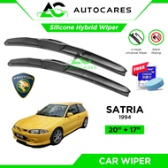 Car Wiper PROTON SATRIA 1994 | 20"+17" Wiper Hybrid Silicone Wiper Kereta Japan Silicone Proton Satr