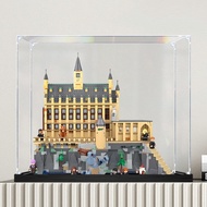 Lego Storage Box Acrylic Display Case For 76435 HogwartsTM Castle: The Great Hall Popmart Labubu Fig