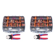 [ver]-676Pcs Dt Deutsch Connector Kit - 2 3 4 6 8 12 Pin Connectors Crimping Tool Removal Tool Car E