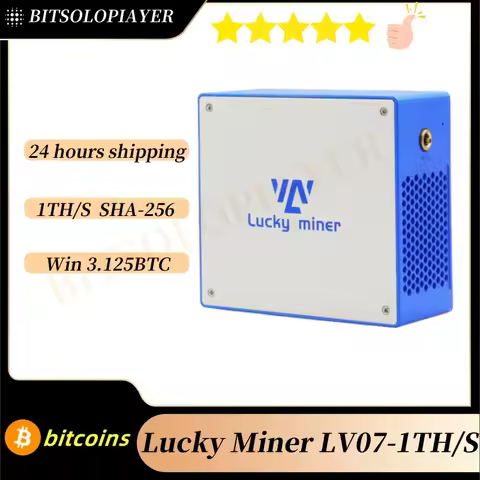 bitcoin miner Lucky Miner LV07 1TH/S 26W SHA-256 Algorithmus Crypto Solo Asic Cryptocurrency miners