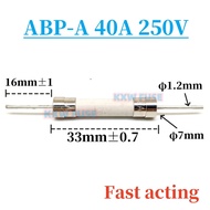 40A 250V 3AB Axial Lead Ceramic Fuse ABP-A040 Fast Acting Fuse Conquer Fuse ABP Series