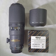 Nikon AF Micro Nikkor 200mm f/4D 鏡頭連原廠遮光罩