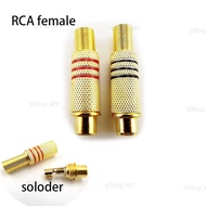 6pcs/lot Video Adapter RCA Female Connector Plug Solder Type Audio Connectors Adapter  MY9B