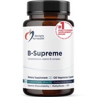 Designs for Health Methylated Vitamin B Complex - Vitamin B Supplements with B12 Vitamins, B1, B3, N