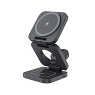 Samsung S25 Ultra Three-in-One Wireless Charger Stand Foldable Magnetic Absorption Charging Base Gal