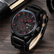 TopTime amry watch Leather sport racing watch handsome man watch Jam tangan tali lebar Waterproof ma