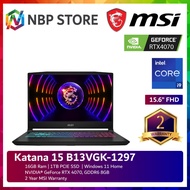 MSI Katana 15 B13VGK-1297 15.6'' FHD 144Hz Gaming Laptop ( i9-13900H, 16GB, 1TB SSD, RTX 4070 8GB, W11 )