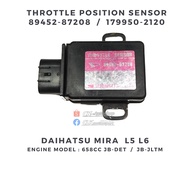 89452-87208 / 179950-2120 TPS Sensor - Daihatsu Mira L5 L6 658cc JBDET JBJL Turbo