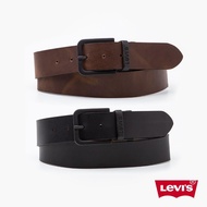 Levis 男款 真皮皮帶 / 仿舊質感 / 簡約金屬釦頭 X 精工鐫刻Logo 人氣新品