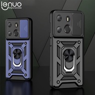 Lenuo เกราะป้องกันแบบหนาสำหรับ Tecno Pop 7 Pro/ Spark 10 / Spark Go 2023เคสโทรศัพท์ TPU + ฝาหลังวงแหวนแข็งลายรถพร้อมที่หุ้มรีโมทคอนโทรไร้สายป้องกันกล้อง