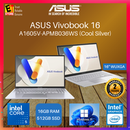 ASUS Vivobook 16 Laptop (Intel Core 5 120U /16GB/ 512GB /16 IPS WUXGA/ Intel® Graphics / OFFICE H&
