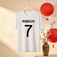 Ronaldo 7 T Shirt White Men Women Football Jersey Fan Gift Sport Casual Wear Top