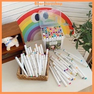 Soft Double-Headed Watercolor Brush Pen Box - 48 Pcs, Used for Drawing Comics, Graffiti, Notes, Diar