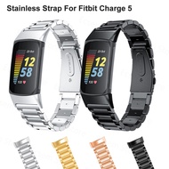 Strap For Fitbit Charge 6 5 4 3 SE Stainless Steel Bracelet Strap For Charge6 5 4 Metal Band Wristba