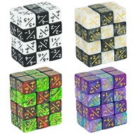 Six Sided Dice Set D6 Counters +1/+1 and -1/-1 Set of 10 Dice for Math Teaching ,Kid Arithmetic Toys