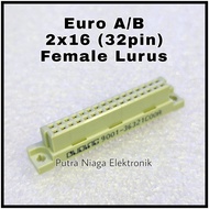 Euro 2x16 Female Straight Connector AB 32pin 9001-36321 Connector DIN 32p