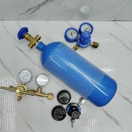 ( NITROGEN / OXYGEN ) gas cylinder portable mini 4L outdoor use air-conditioner test pressure / flus