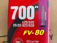 ยางใน700c 25/32c ยางในจักรยานเสือหมอบ จักรยานไฮบริจ ทัวริ่ง 700x25-32C FV/AV 48-60-80 ยางในจักรยาน ยางใน CHAOYANG คุณภาพดี ส่งไวส่งเร็ว ได้ของชัวร์