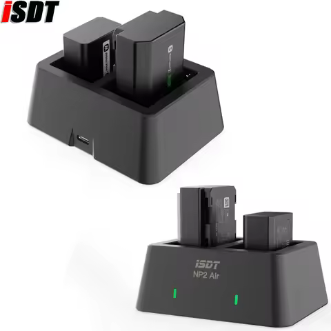 ISDT NP2 Air 25W Mix-Dual Channel Charger for Digital Imaging Equipment NP-BX1 NP-FZ100 NP-FW50 Batt