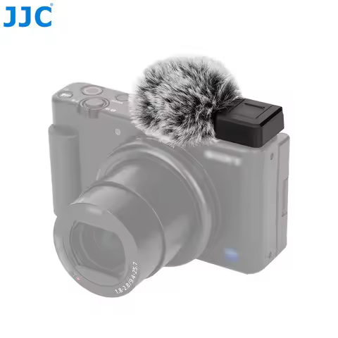 JJC Cold Shoe Wind Muff for Sony ZV-1F ZV-E10 II ZV-1 II ZV-1 ZV-E1 Sony ZV Vlog Cameras Light Micro