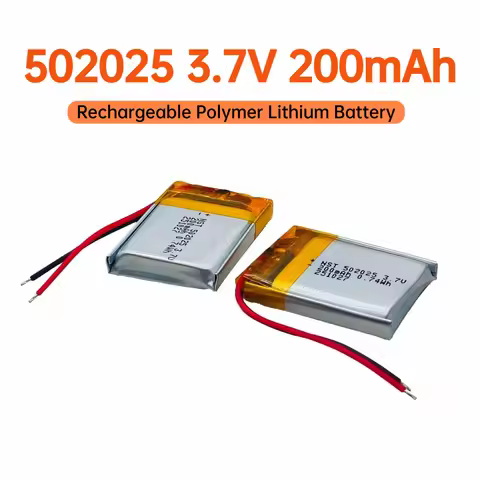 200mAh 502025 3.7V Rechargeable Polymer Lithium Battery for Bluetooth Headset Beauty Instrument Self