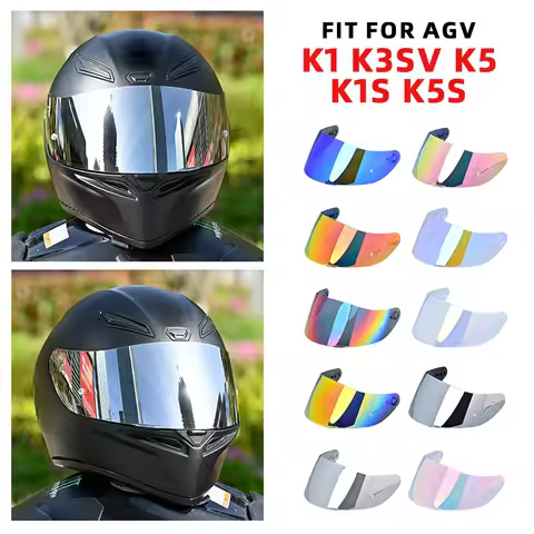 Cascos Para Motos Shield Replacement for AGV K1 K1S K3SV K5 K5S GT2 Uv-Protection Full Face Accesori