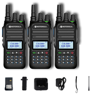 【หูฟังฟรี】วิทยุสื่อสาร Motorola 370S Walkie-Talkie 128 ช่อง กำลังส่งแรง 15วัตต์ Handheld Fm Digital 