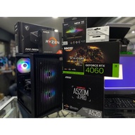 (PC GAMING)- AMD RYZEN 5 5500 /16GB RAM / A520M / NVIDIA RTX 4060 / 500GB SSD / 24 INCH MONITOR - FU