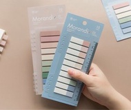 莫蘭迪色半透明便利貼 200枚 (款式隨機)