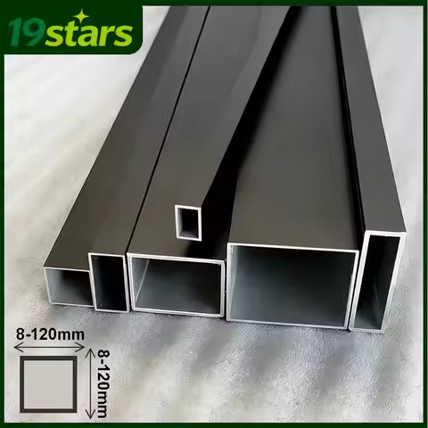 6063 Aluminum Alloy Square Tube Rectangular Aluminum Pipe 8x10x12x15x20x25x30x40x44x50x60x80x100x120