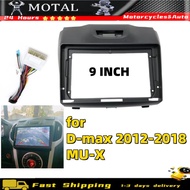 Car Radio Stereo Fascia Panel Frame for ISUZU D-max 2012-2018/MU-X 9 Inch 2Din MP5 Frame Panel