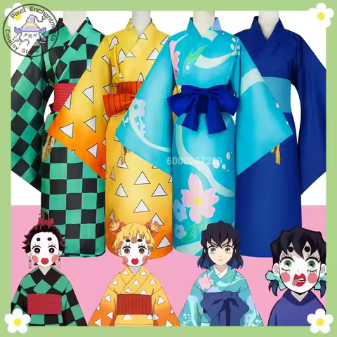 Popular Entertainment District Arc Inosuke Hashibira Tanjiro Kamado Zenitsu Agatsuma Cosplay Costume
