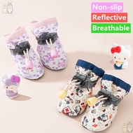 4pcs Pet soft-soled shoes/dog & cat non-slip shoes/pet shoes/dog shoes/cat shoes/Home & Outdoor Brea