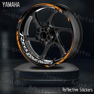 For YAMAHA XSR155 MT125 FZ25 YZF R3 R6 FZ6 FZ8 MT03 mt07 mtT09 Reflective Wheel Sticker Hub Decal17 
