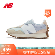 NEW BALANCE NB官方女鞋327系列WS327PAB百搭休闲鞋运动鞋 淡紫/浅薄荷绿/米色 WS327PAB 38(脚长24.5cm)