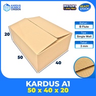 Cardboard box Size 50x40x20 cm Plain Single wall 50 x 40 x 20 cm