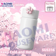 DILLER Sakura Panda Series Vacuum Insulated Tumbler /High Grade Stainless Steel 316 /280ml /D9310