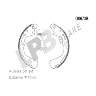 LPB Brake ShoE NG0673B			Nissan Serena 2nd Gen C24 2.0 02'-12'