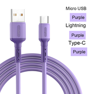 สายชาร์จ สายชาร์จเร็วFast Charging Cable3.0Aสายชาร์จอย่างรวดเร็วType-C/iPhone/MicroUSBยาว1.5เมตร สายชาร์จVivo Samsung HUAWEI RealmeฯA53