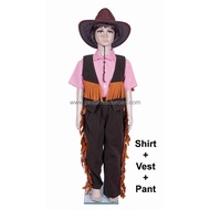 Children Kids Cowboy Costume America Wild Wild West Costume Movie Character Story Book Character Car