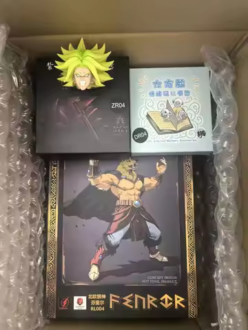 Original Reprint Beast Deities Kong Studio Dragon Ball SHF Broly Super Saiyan Norse Gods Fenrir RL00