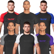 Jiu Jitsu BJJ Rash Guards, Men’s BJJ, No GI, MMA Ranked Short Sleeve Compression Base Layer Rash Gua