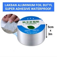 Lakban Aluminium Foil Waterproof/Lakban Anti Bocor Penambal Atap