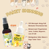 Bundling Package ELOPE SHINING Medicine SPRAY Mushroom RINGWORM VITAMIN SALMON Fur OIL Cat Dog