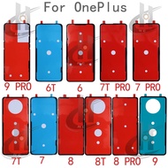 Back Cover Sticker glue For oneplus 6 6T 7 pro  7 7T 7T PRO 8 8T 8 PRO 9 9 PRO Back Battery Cover Ho